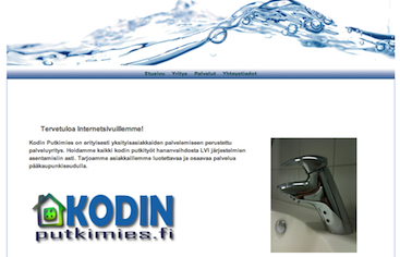 Kodin Putkimies home page